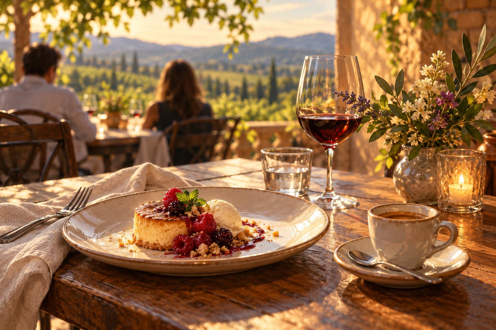 LocaleTerroir: dessert and espresso on a table, Santa Rosa