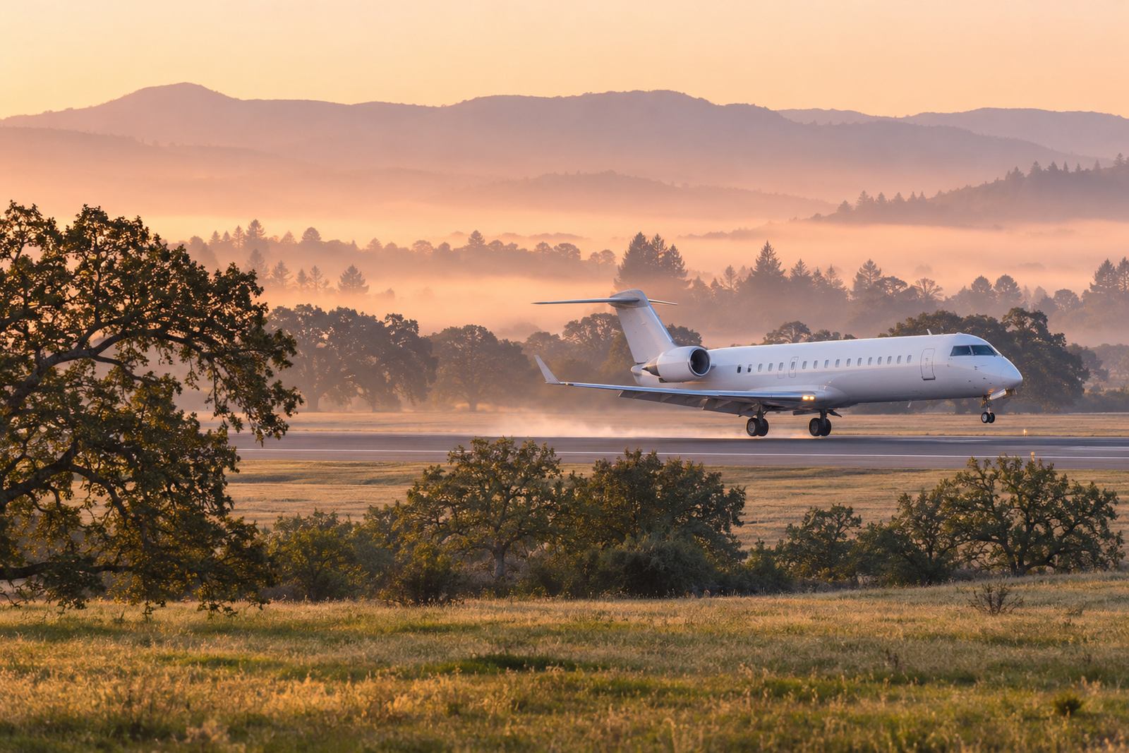 The arrival over the Santa Rosa Plain