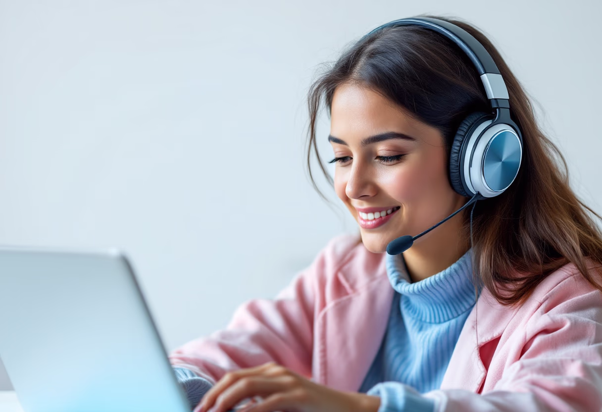 image of students attending an online class (for a edtech)