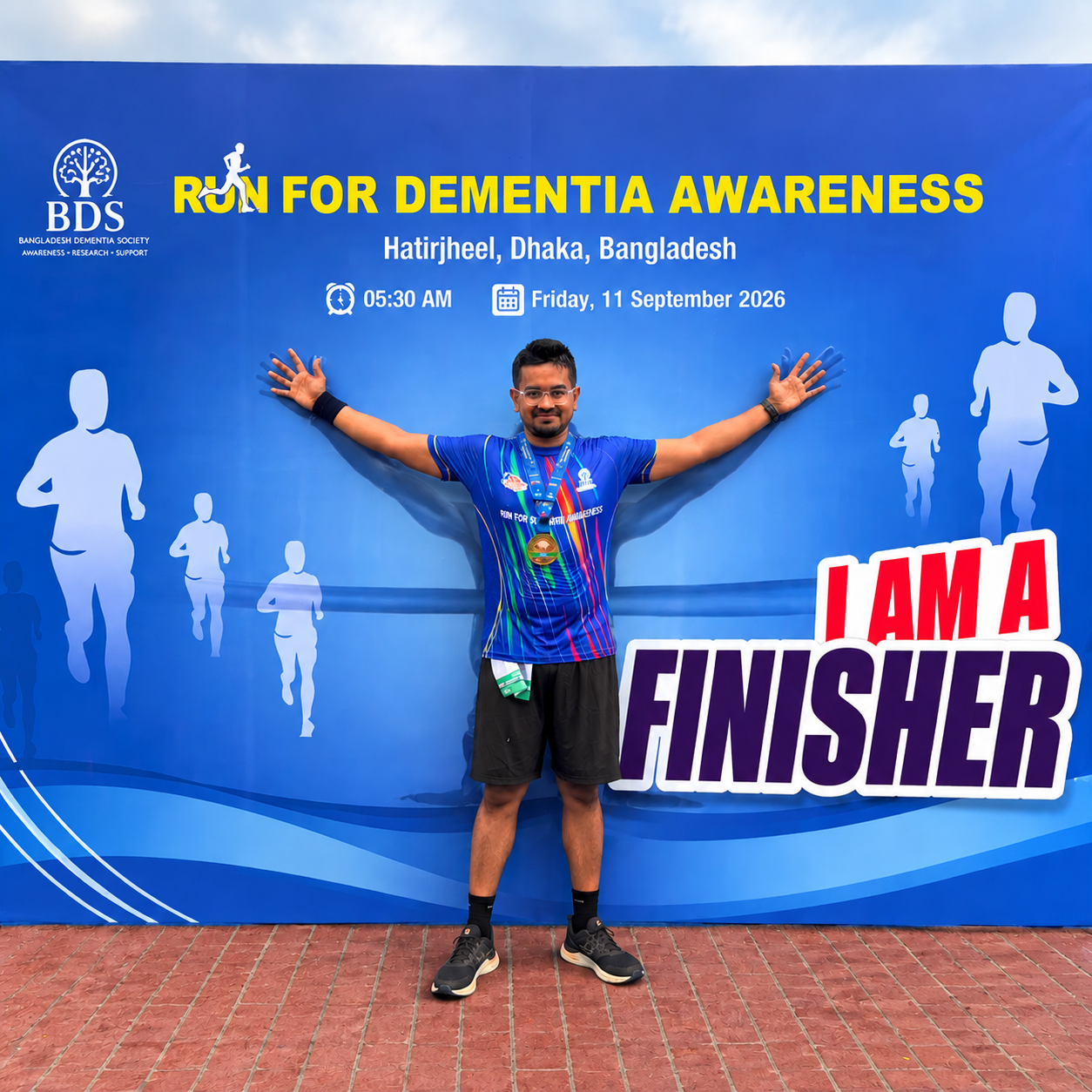 [I ran for those who are slowly forgetting, and every step felt worth remembering.]