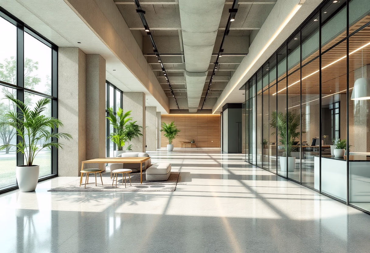 image of corporate office building (for a green tech/cleantech company)