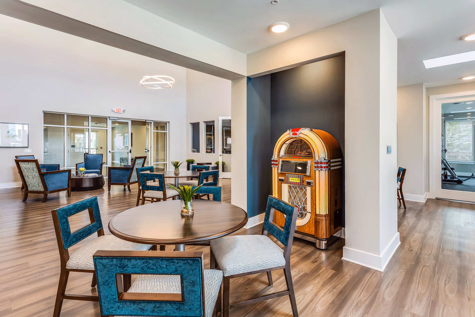 Indoor amenity seating