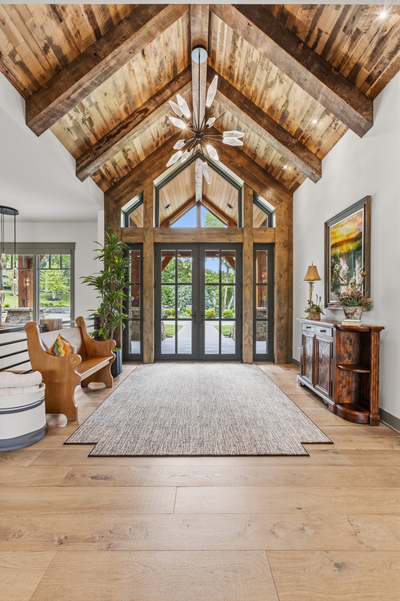Vaulted timber entry