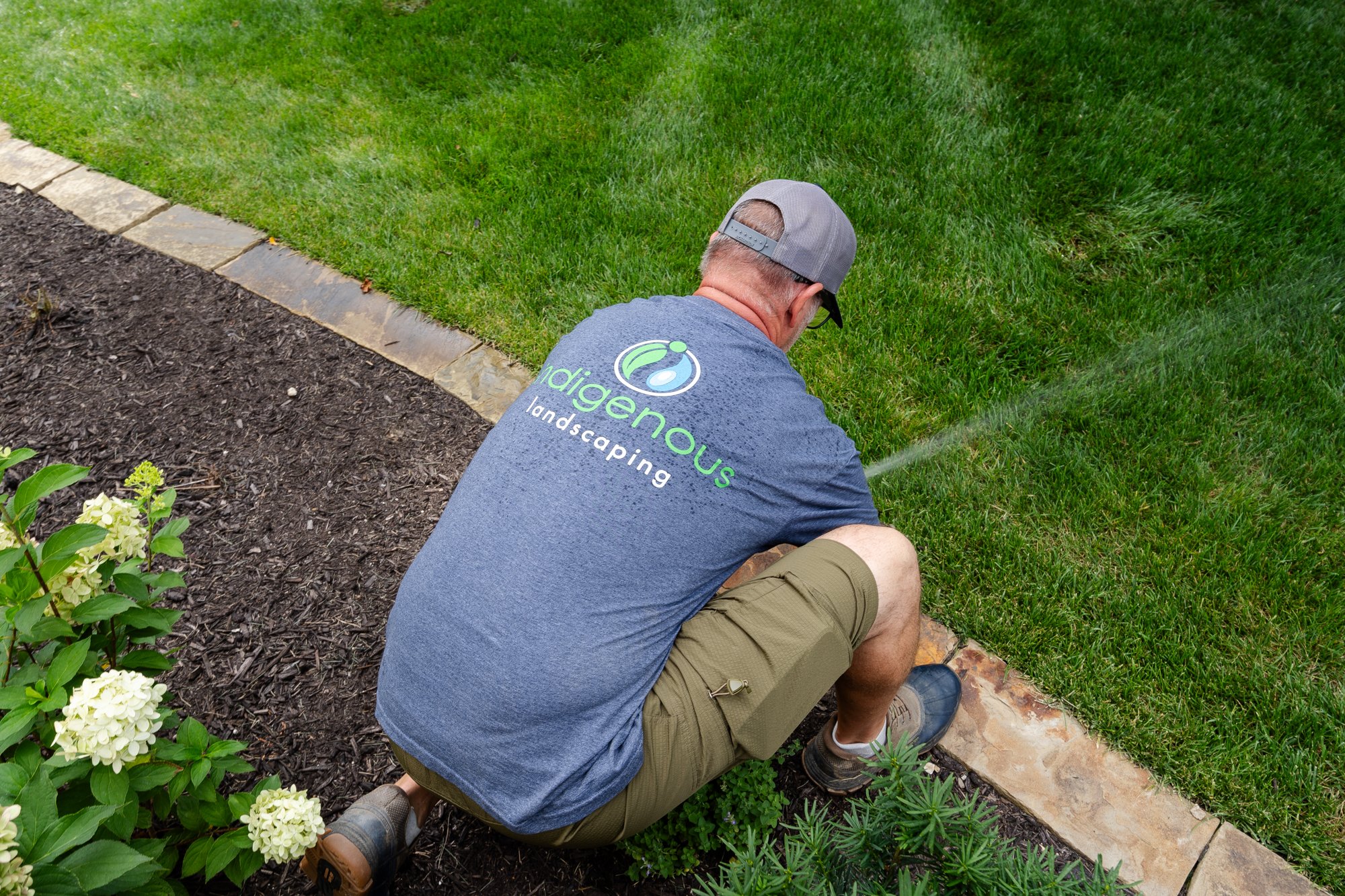 Landscaping crew branding content