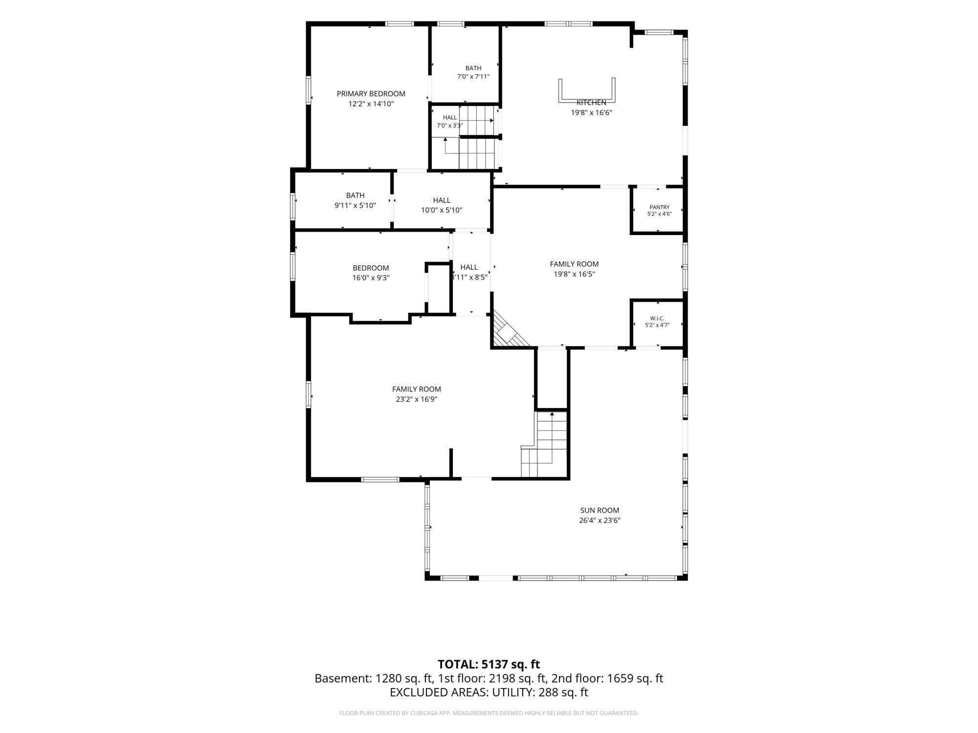2D floorplan — main floor with dimensions