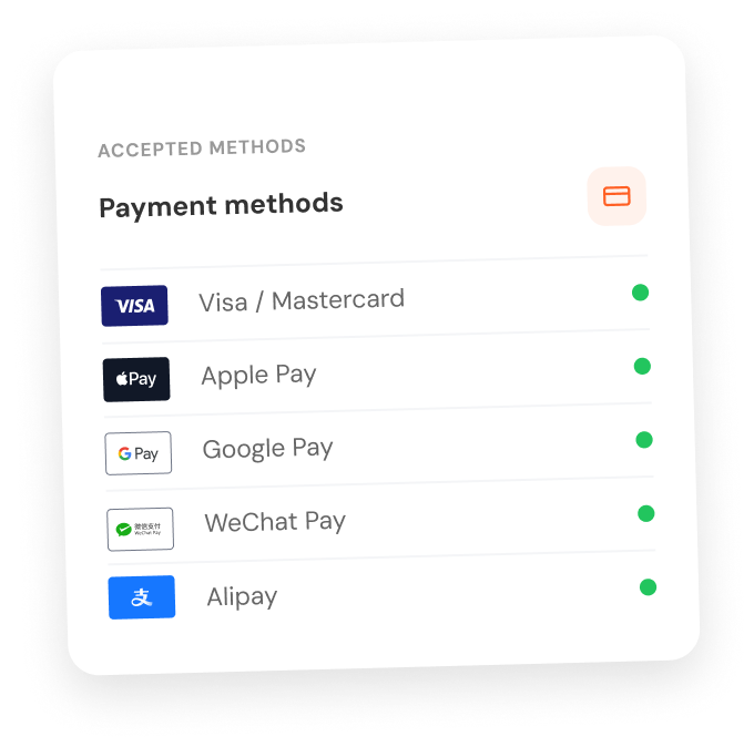 Payment methods