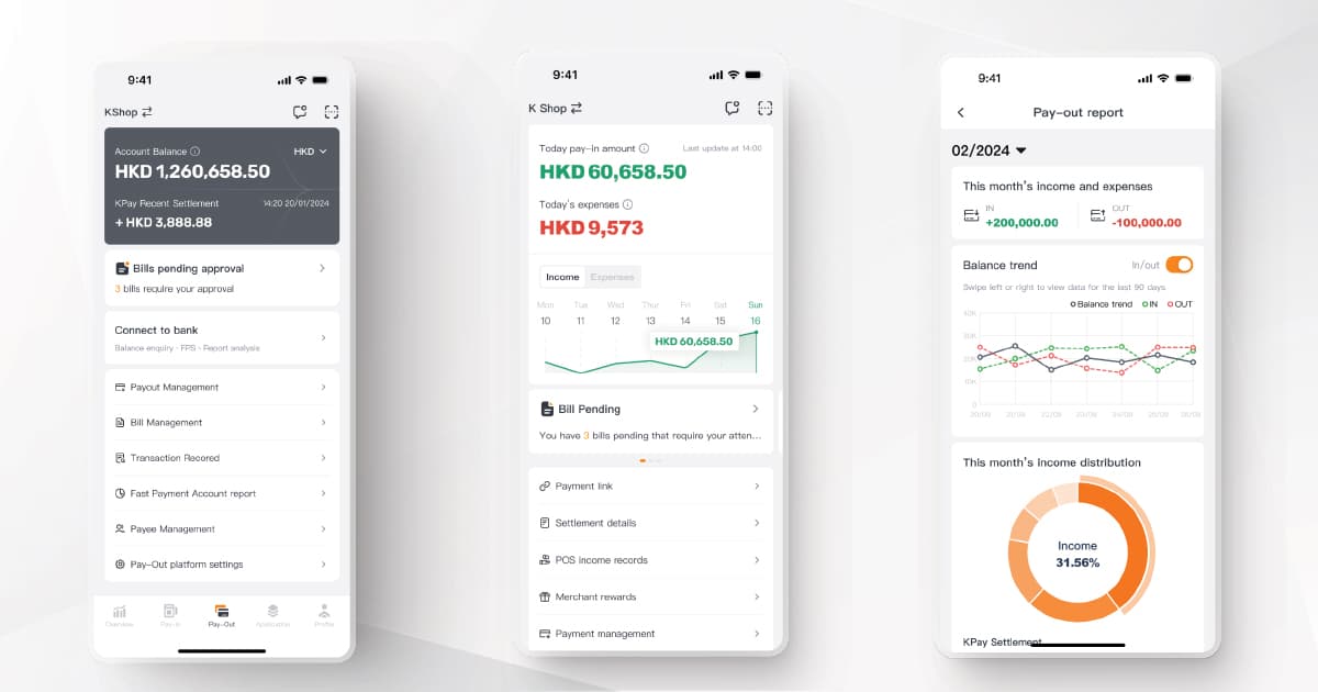 KPay dashboard