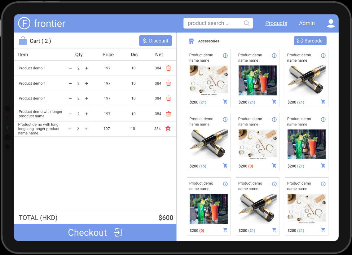 Frontier Retail POS system