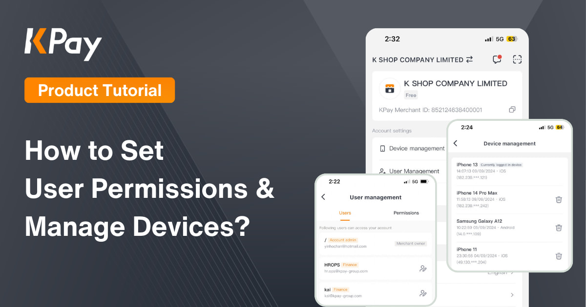 How to Set Up User Permissions and Manage Login Devices