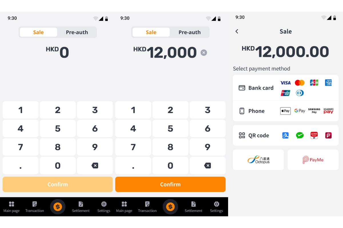 Step 1 to 3 of how to use KPay's Payment Link