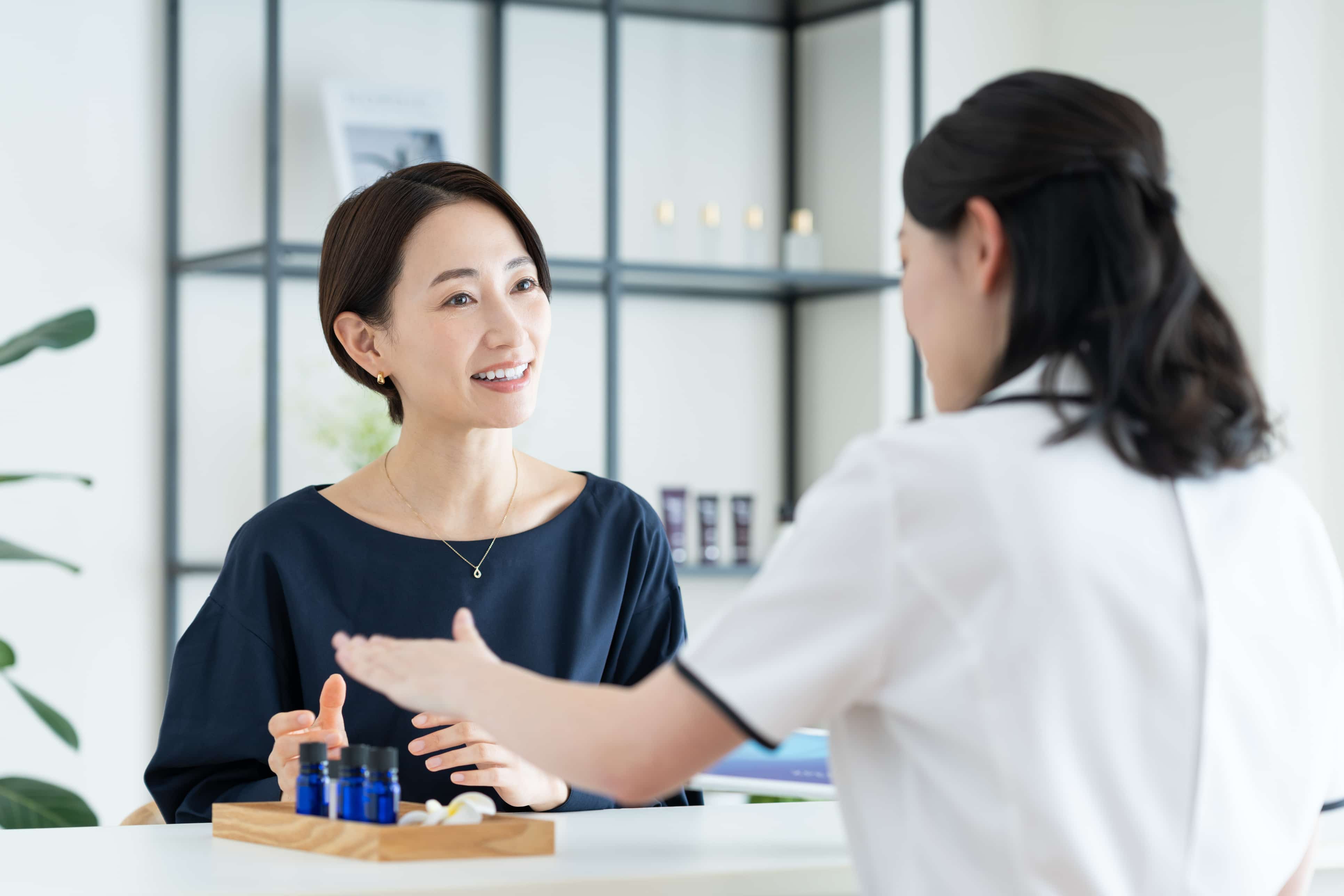 beauty salon counter using vis visa solution instalments