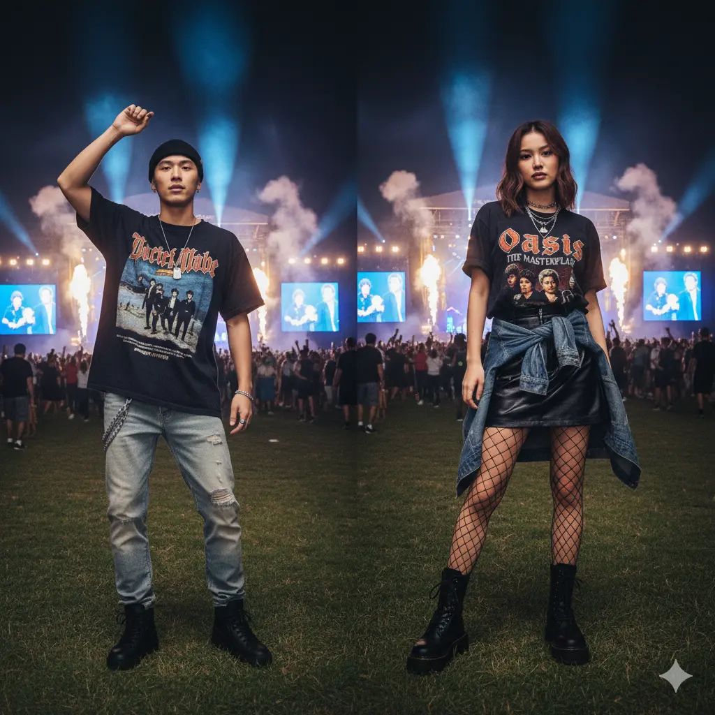 แต่งตัวตามเสื้อวง
