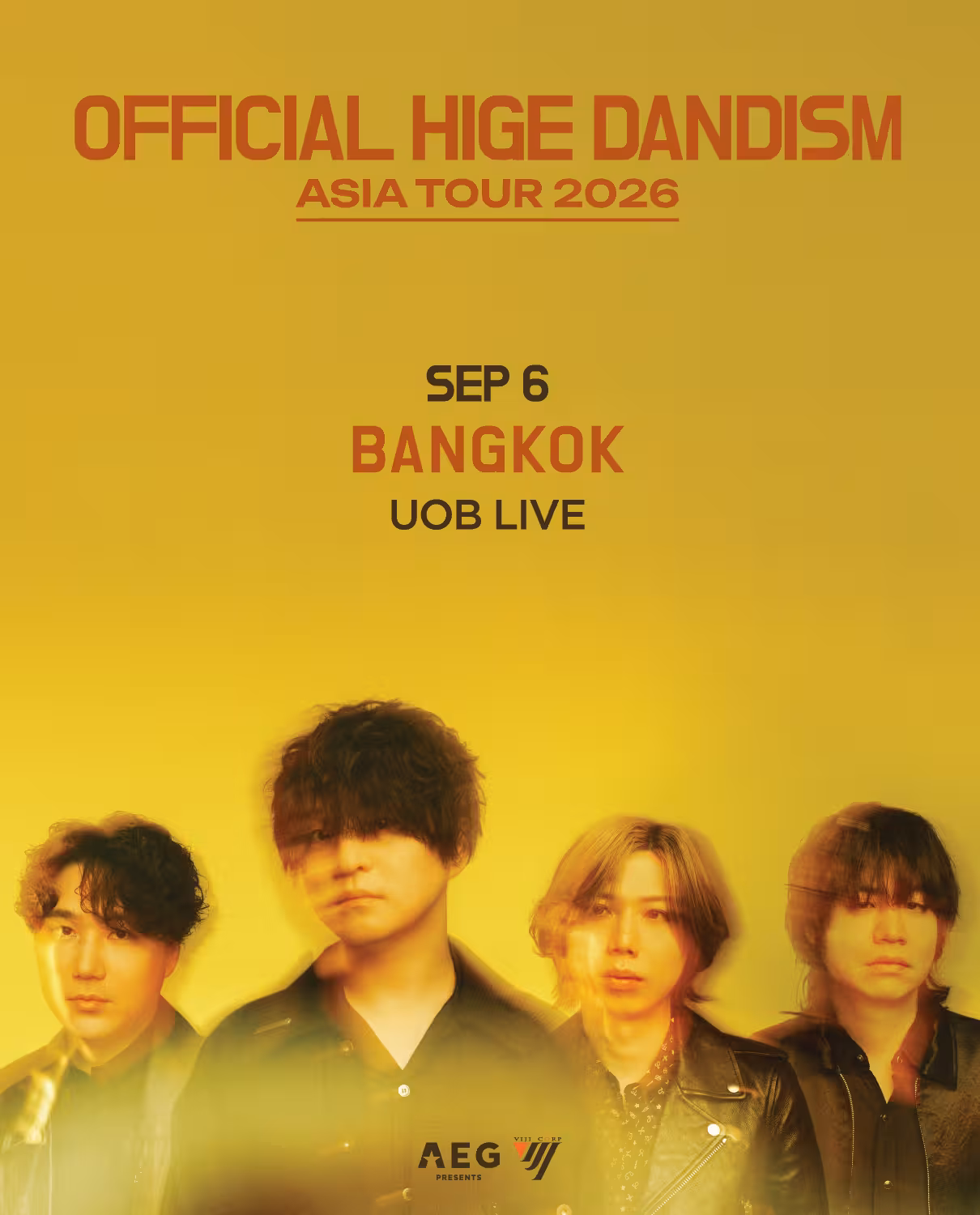 Official Hige Dandism Asia Tour 2026 IN Bangkok