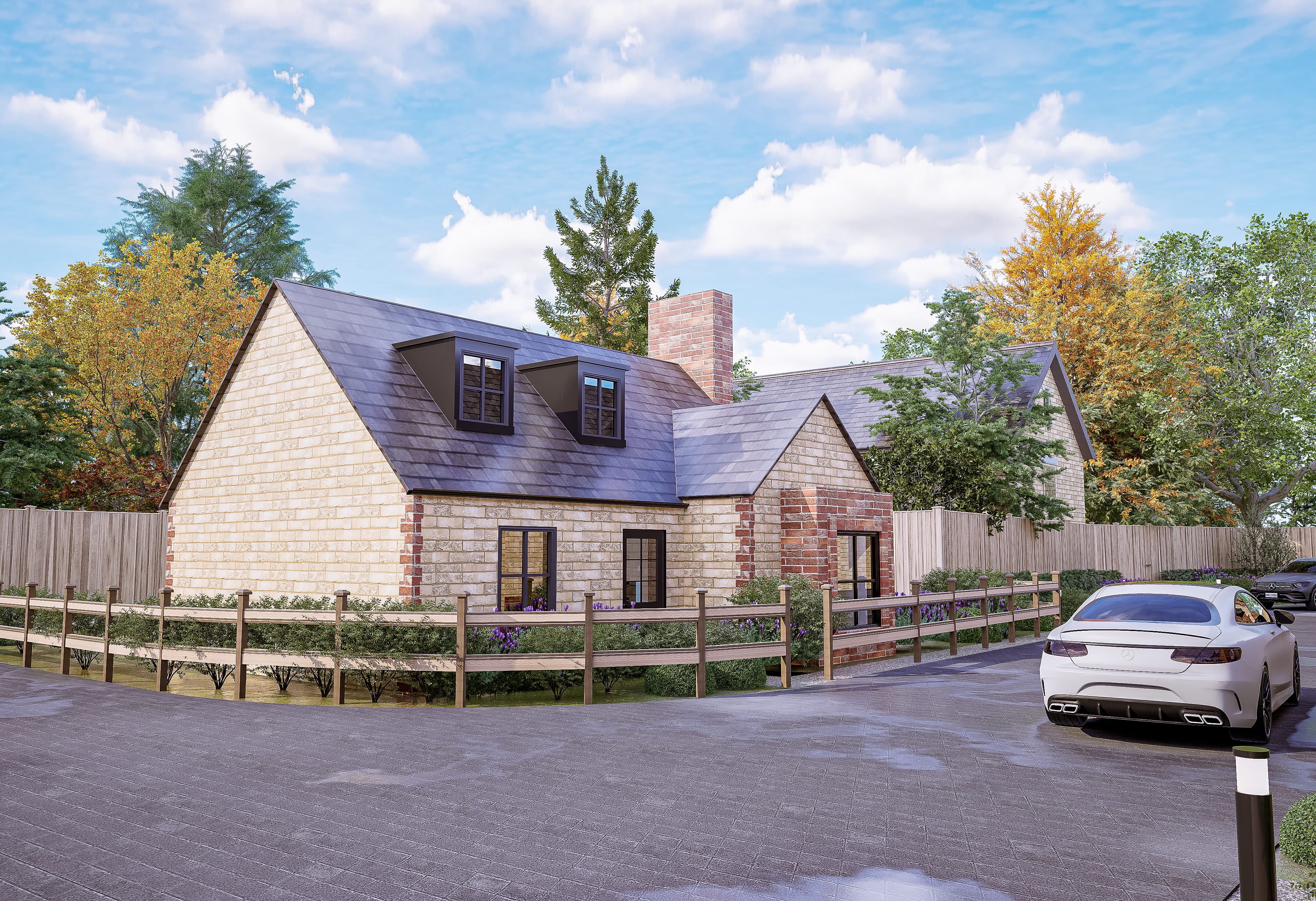 This new development in the heart of Witney features ten high-specification homes, offering flexible two, three, and four-bedroom options with contemporary open-plan interiors and modern kitchens.