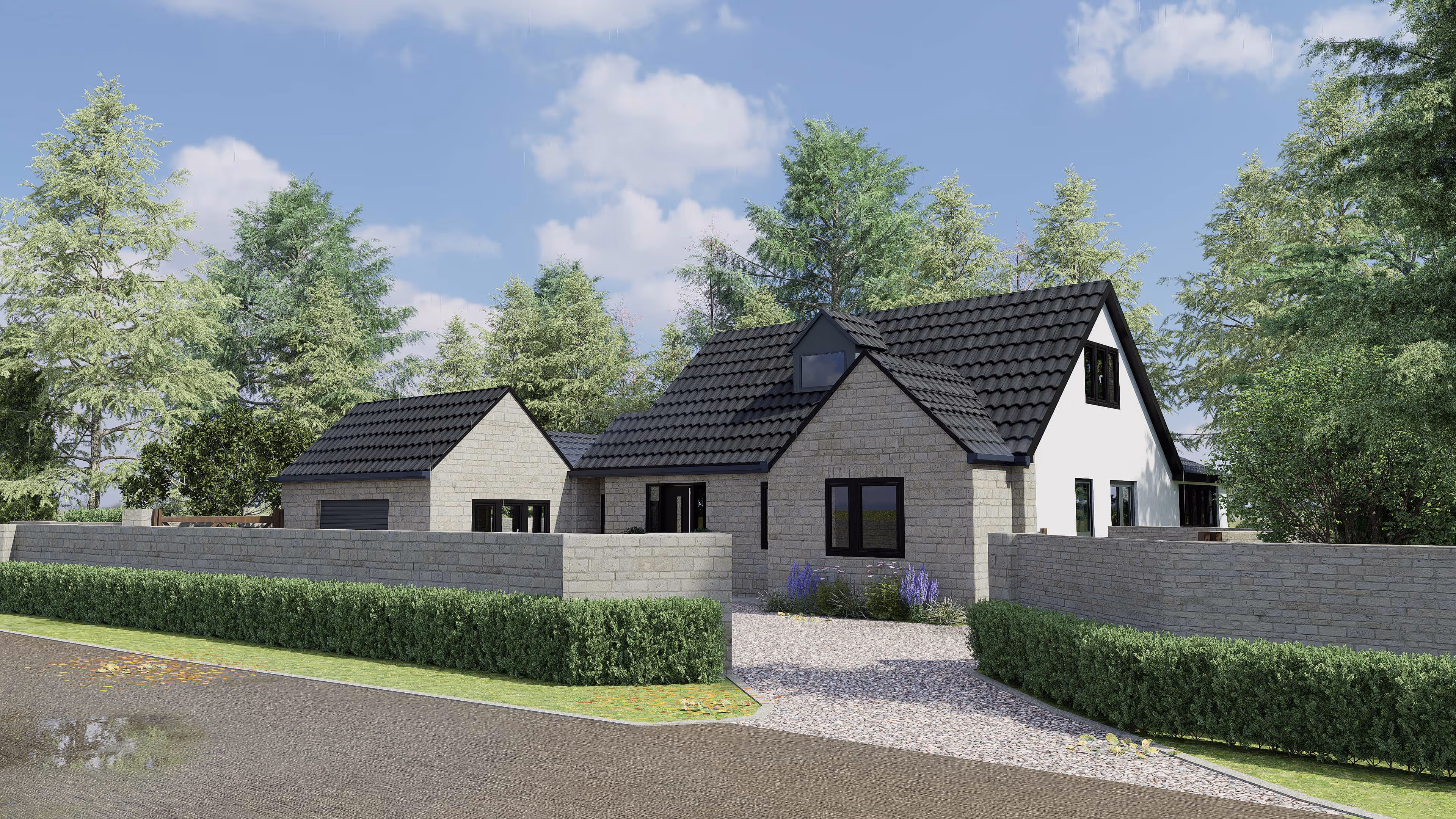 This stunning four-bedroom, four-bathroom detached home in the village of Longcot perfectly blends contemporary style with serene countryside living.