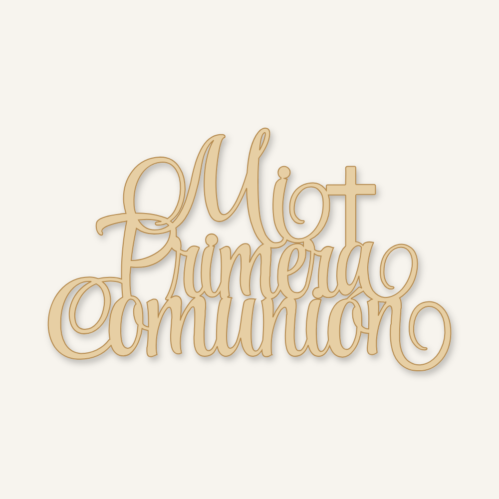 Mi Primera Comunion Wood Sign