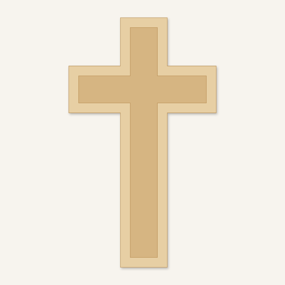 Two-Layer Wood Cross