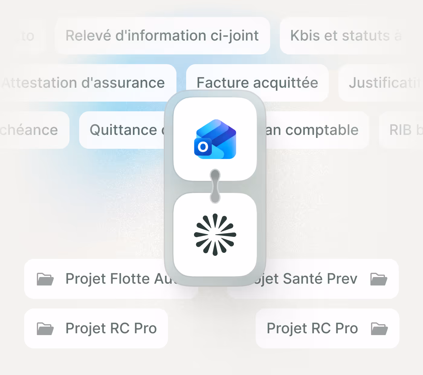 Illustration Emails synchronisés