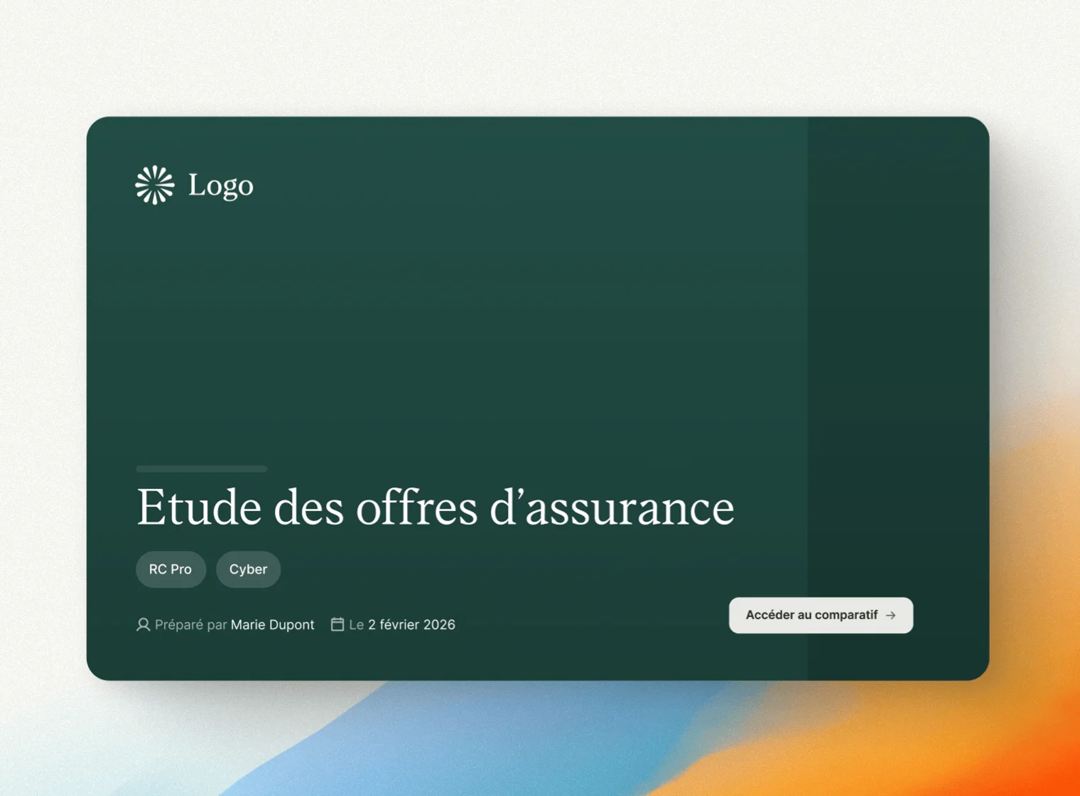 Illustration Générez une présentation client professionnelle