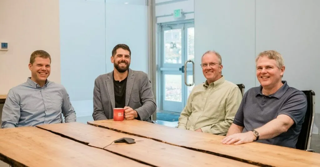 New Co-CEOs Joe Harsany & Tyler Smith with AC Co-Founders Steve Cooper and Neal Andrews