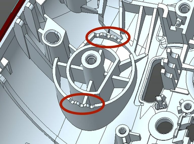Drawing of detents used for datums