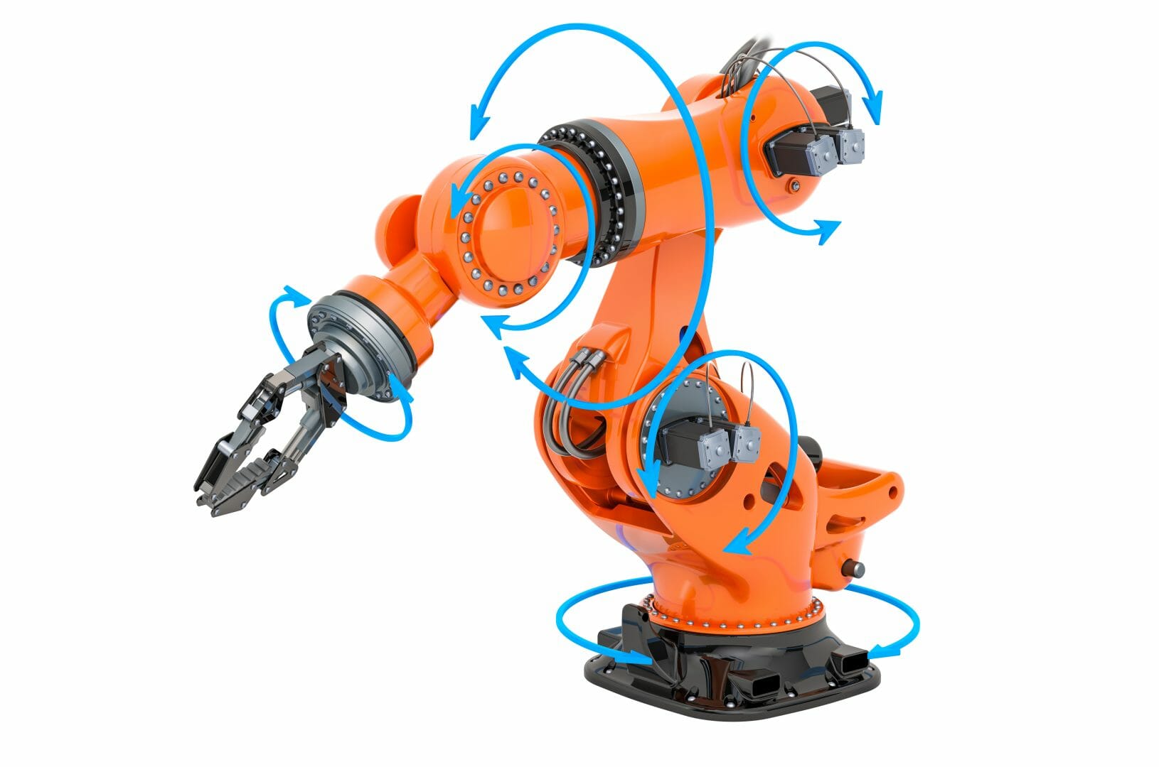 Robotic Arm in Orange
