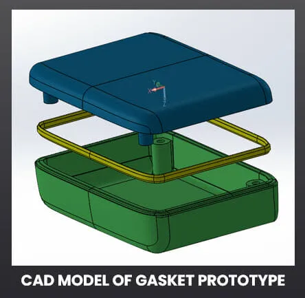 IPX7 Waterproofing Solution | Image of Gasket Prototype CAD Model