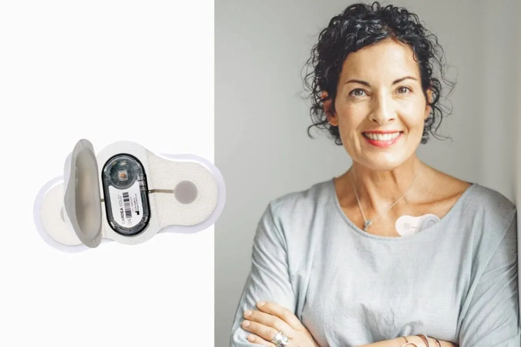 Image courtesy of Cardiac Insight depicting a patient with the wearable ECG device