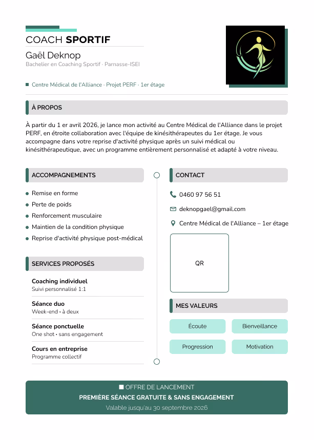 Flyer A4 de lancement