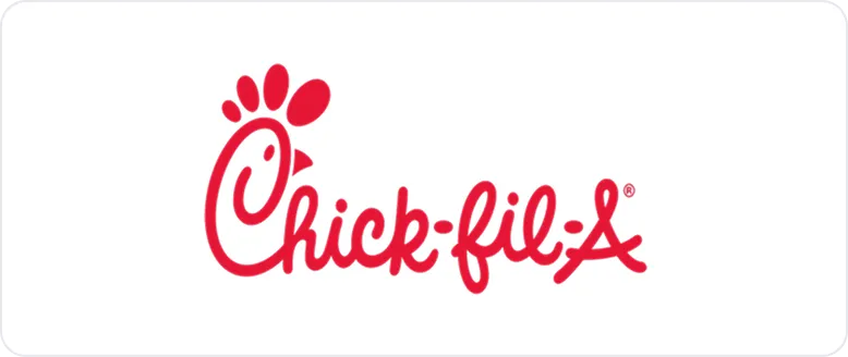 Chick-fil-A restaurant brand logo in red script with a stylized chicken head incorporated in the letter C.