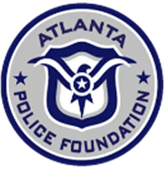 Seal of the Atlanta Police Foundation featuring a central badge with a star and wings, encircled by the text 'Atlanta Police Foundation' with stars on each side.