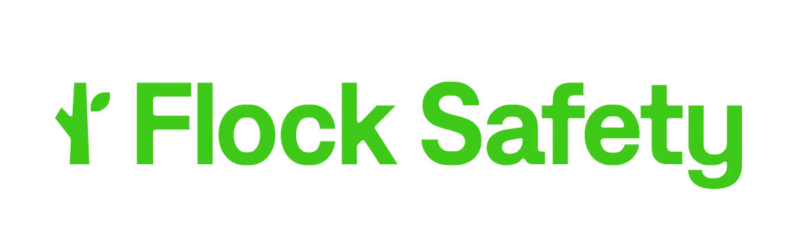 Green text logo reading 'Flock Safety' with a small leaf-like design on the left.