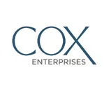Logo of Cox Enterprises with text 'COX ENTERPRISES' in blue font on a white background.