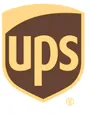 UPS shield logo in brown and gold colors.