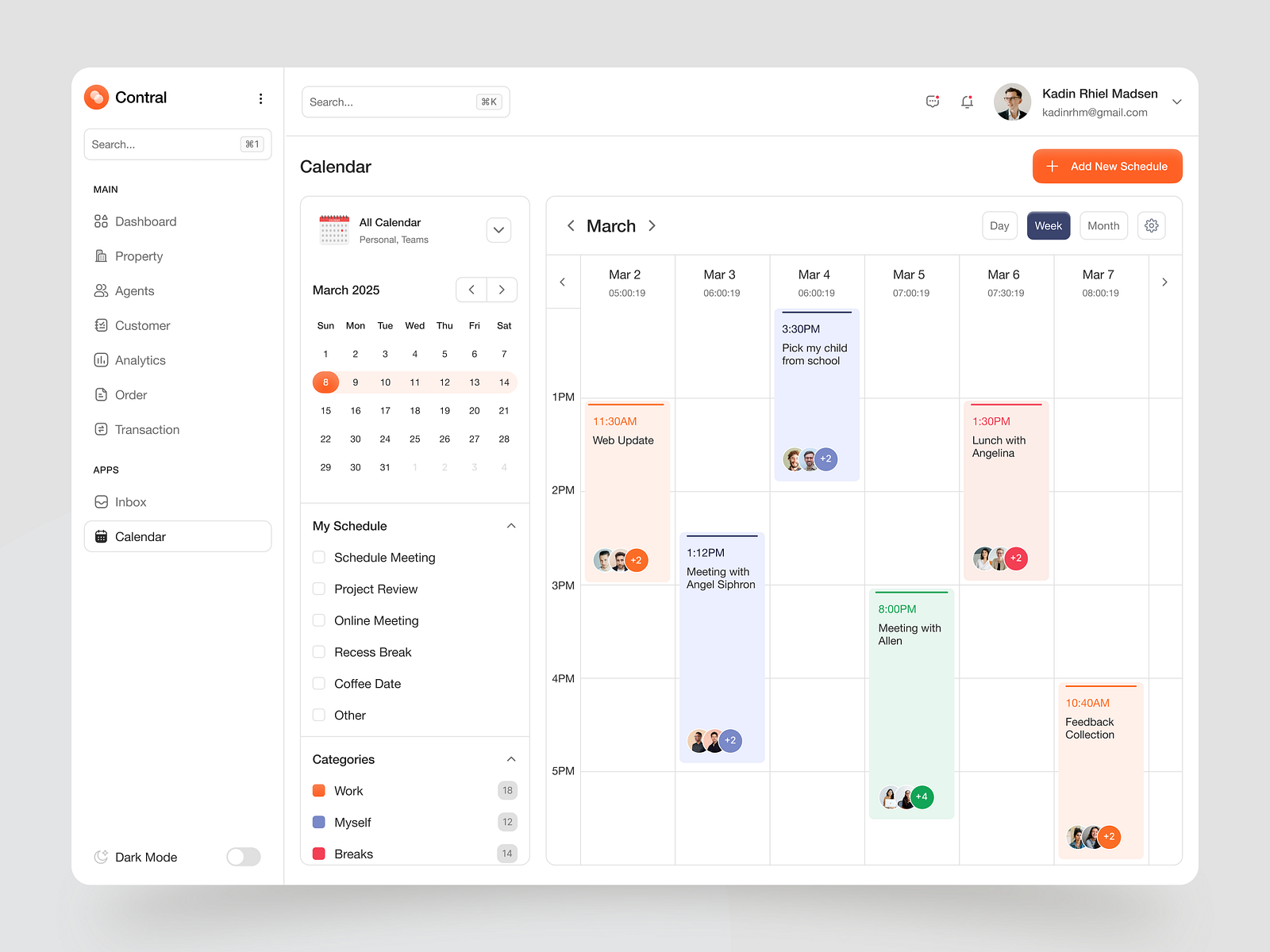 Calendar Dashboard UI — Smart Team Scheduling & Planner by Muhsin ✪ on  Dribbble