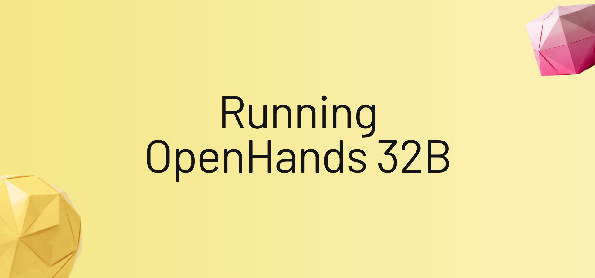 Running OpenHands 32B
