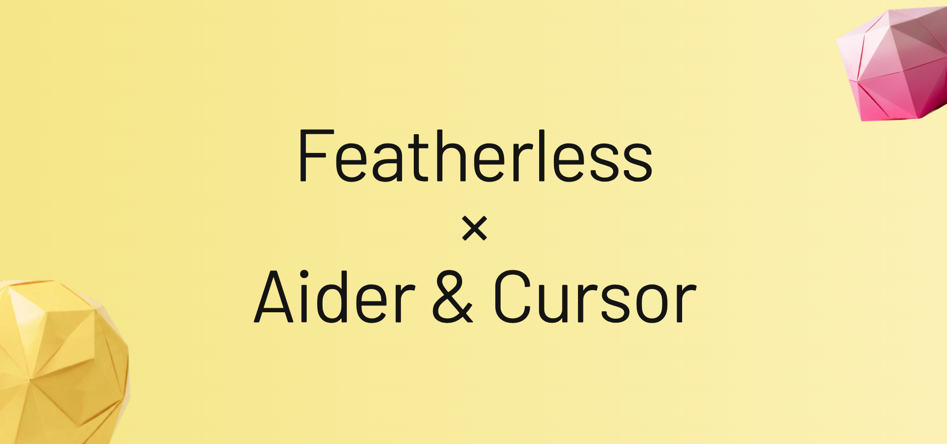 Featherless x Aider & Cursor