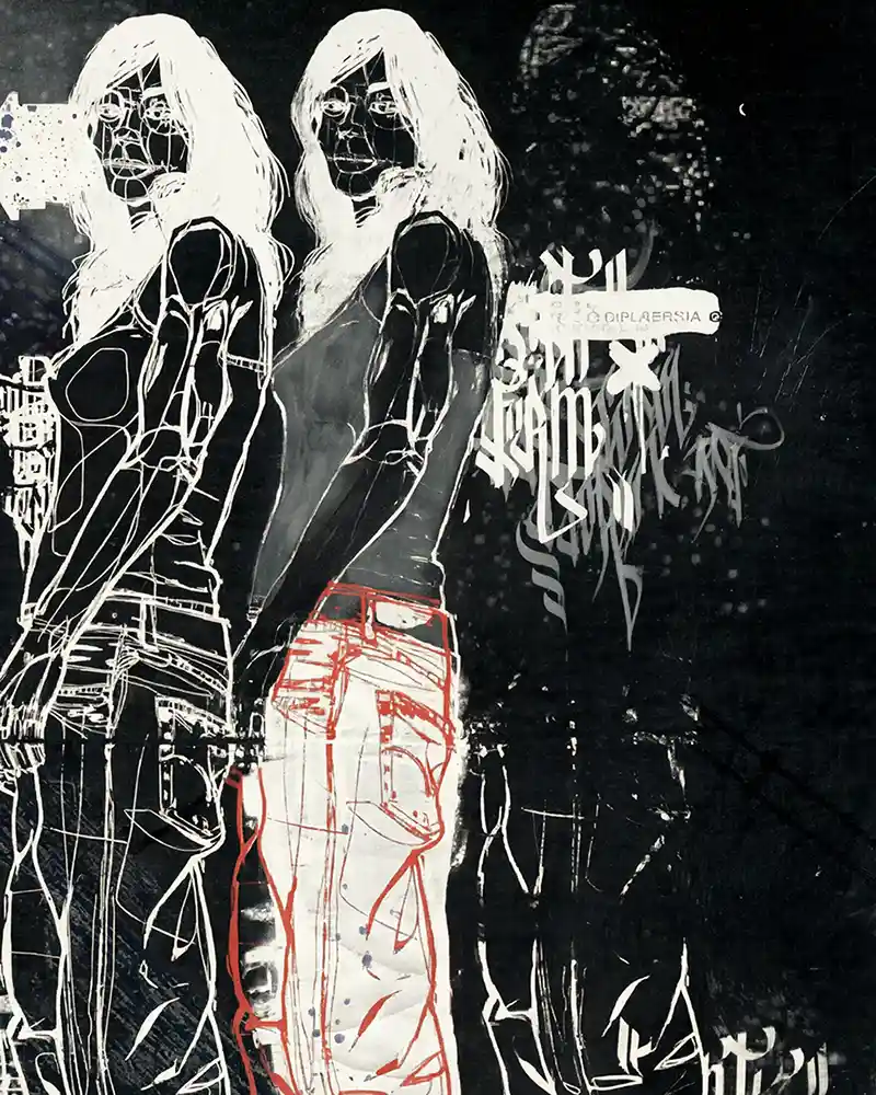 Instalación ilustrada para Levi’s Sónar, 2004