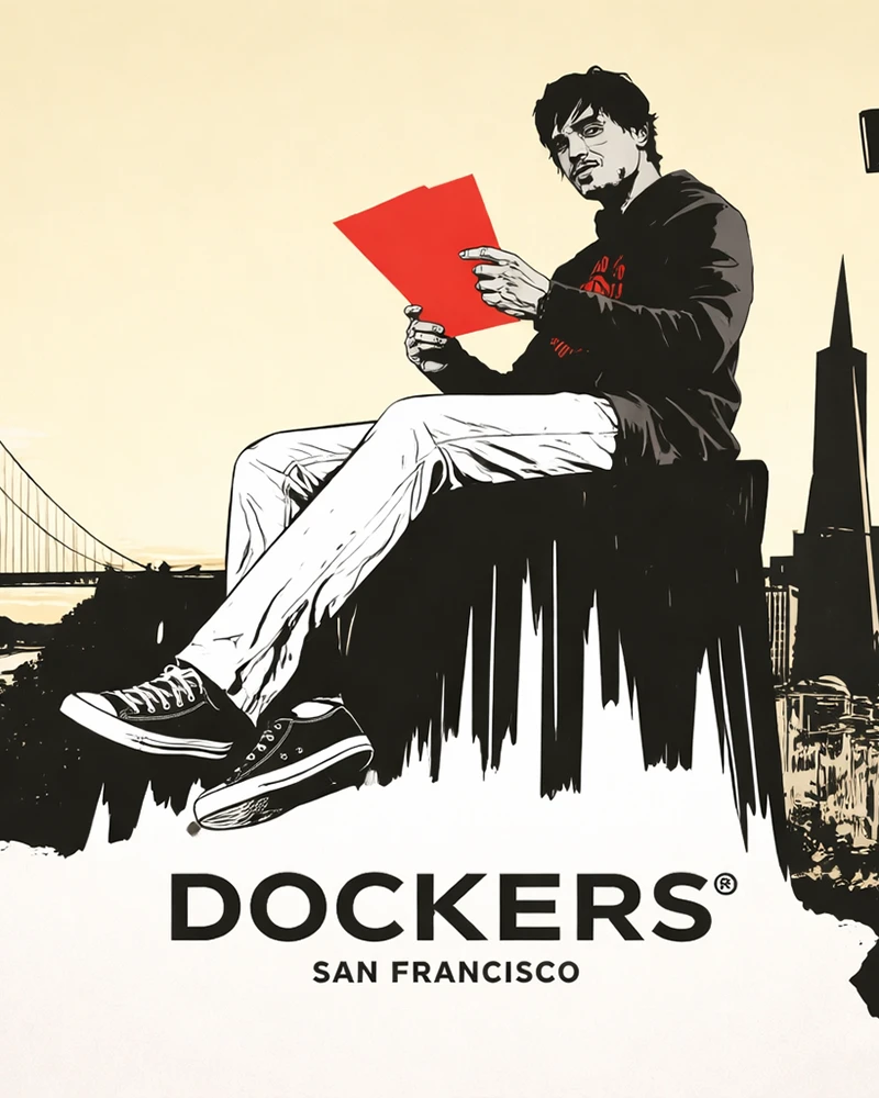 Key Visuals & Ilustración para Dockers San Francisco, 2007