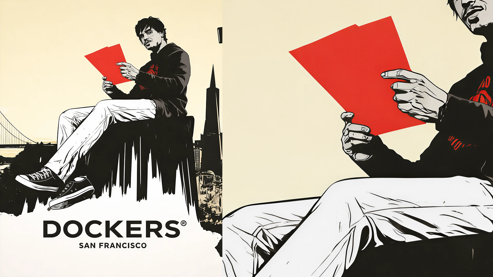 Key Visuals & Ilustración para Dockers San Francisco, 2007