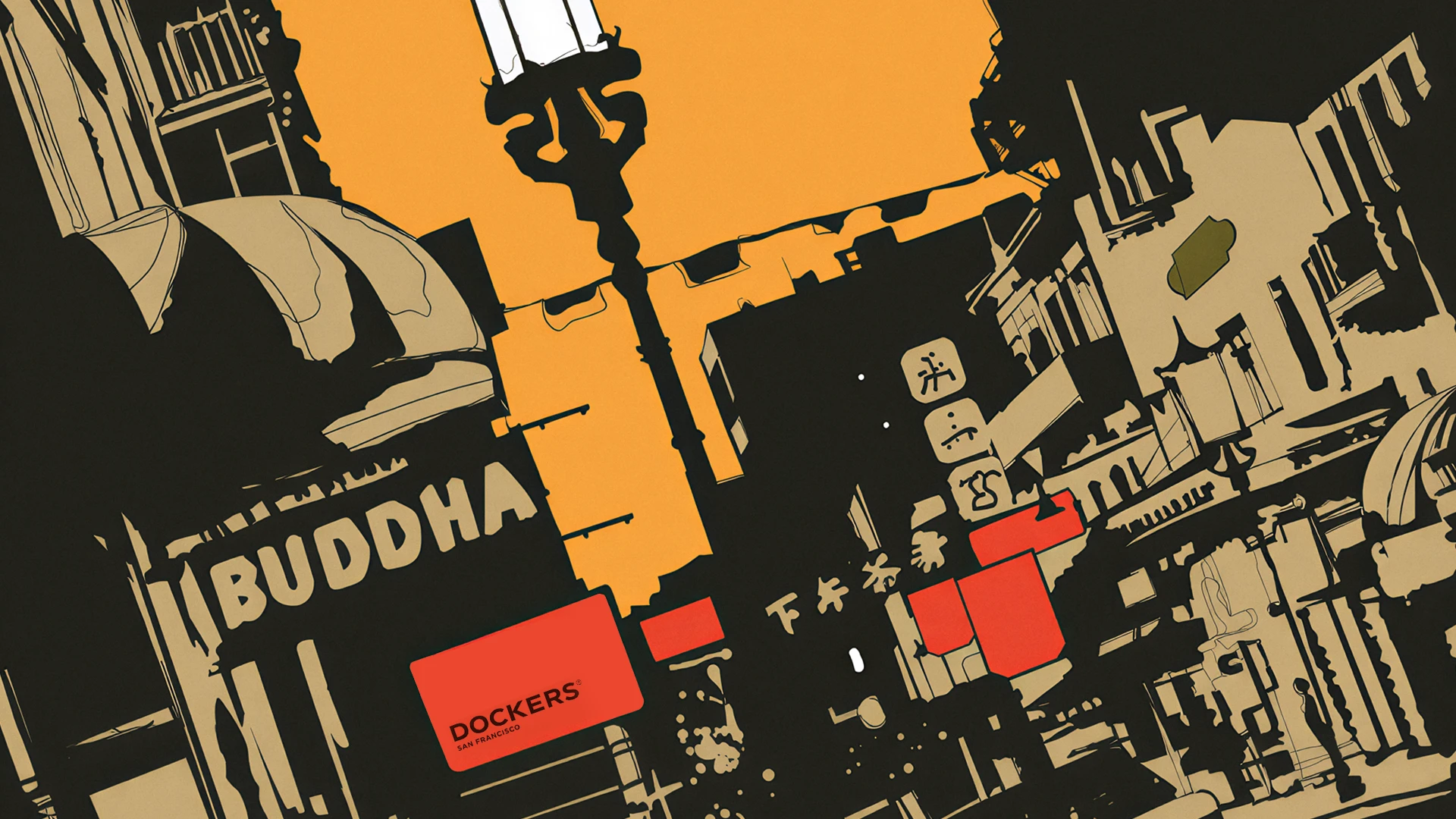 Key Visuals & Ilustración para Dockers San Francisco, 2007