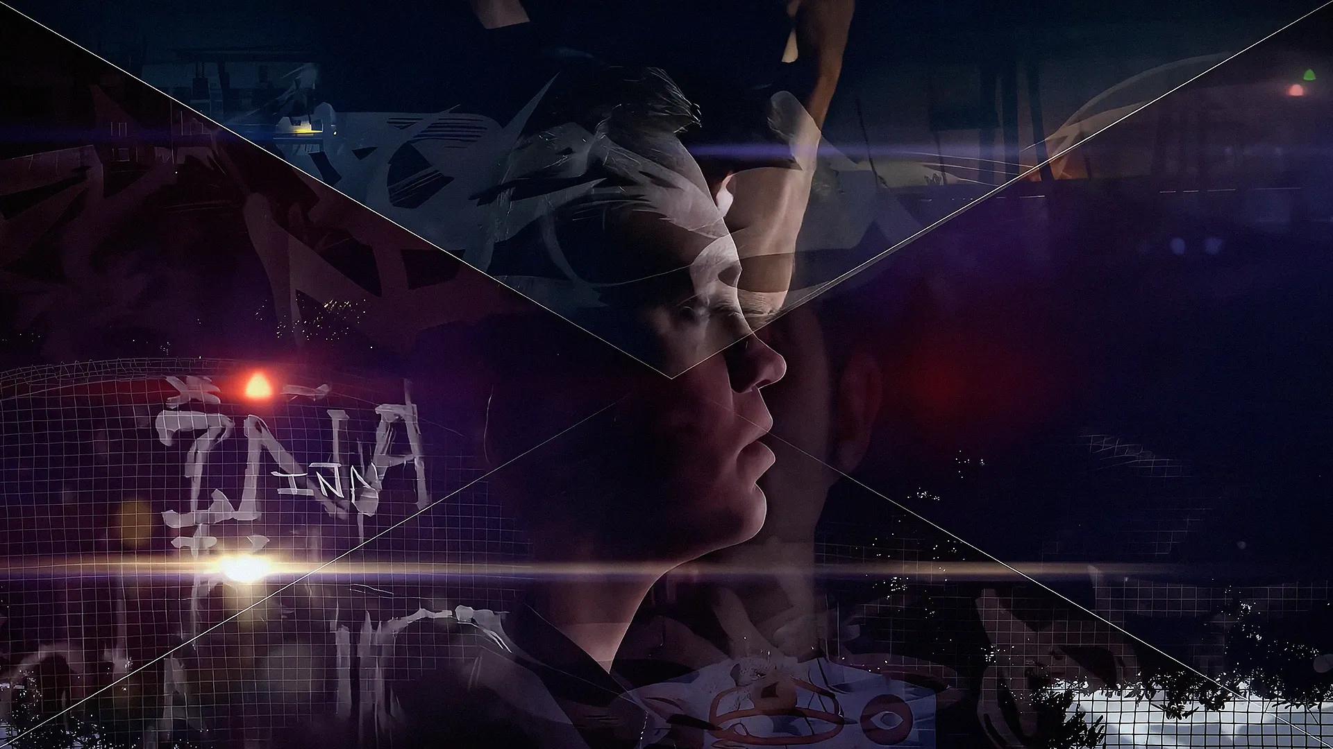 Visuales televisión & Pintura mural para Canal+ Generación NBA, 2014