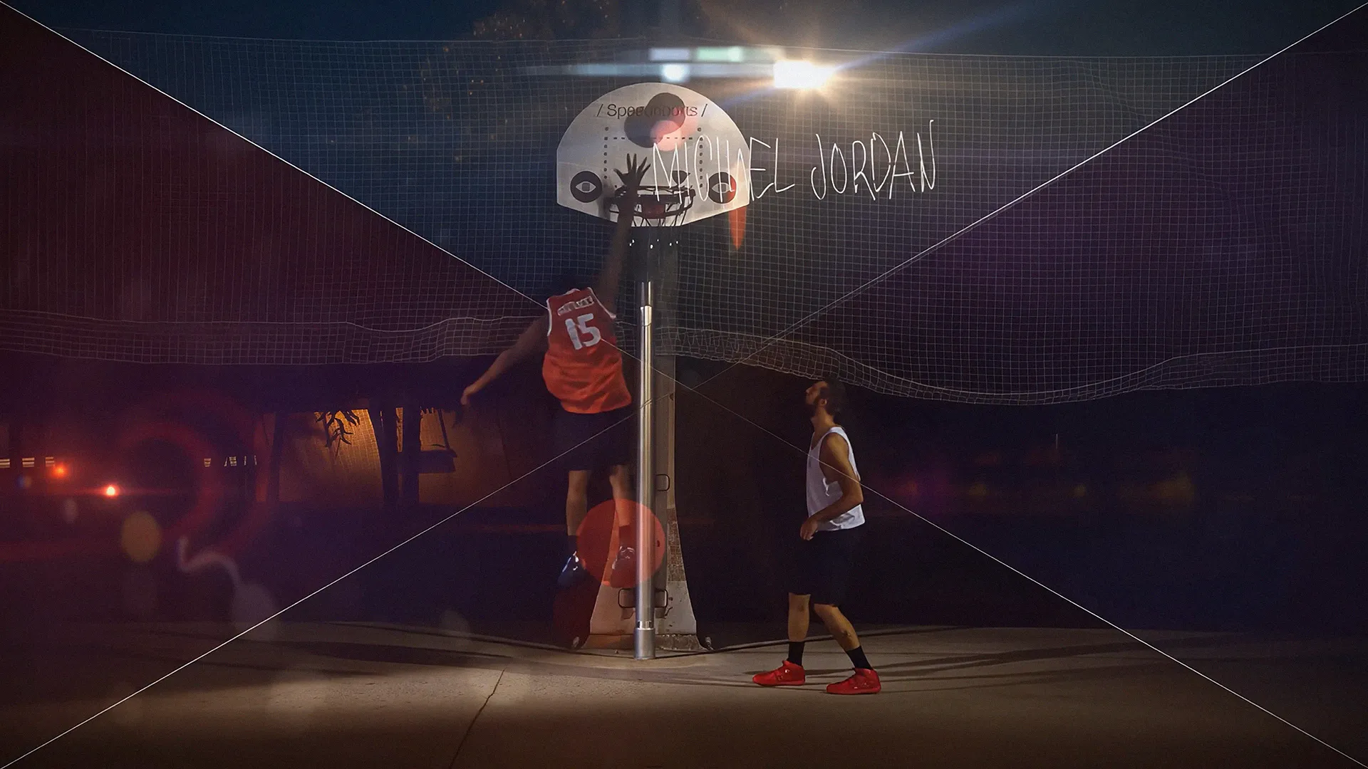 Visuales televisión & Pintura mural para Canal+ Generación NBA, 2014