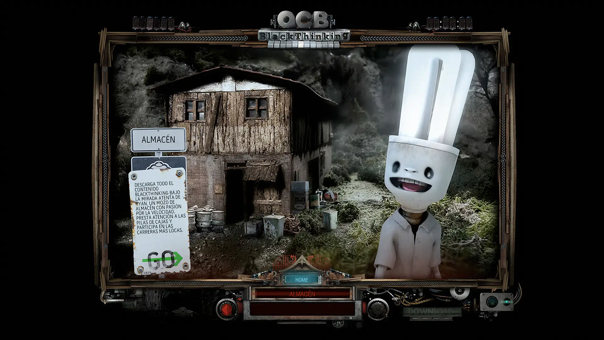 Web para OCB Blackthinking, 2010