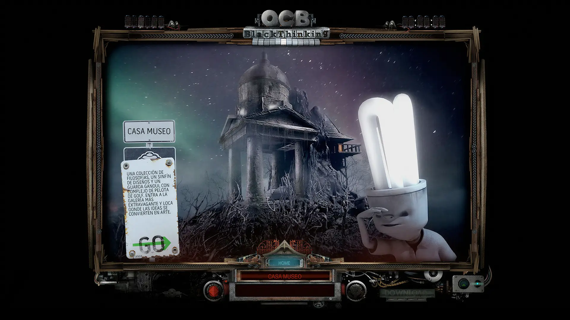 Web para OCB Blackthinking, 2010