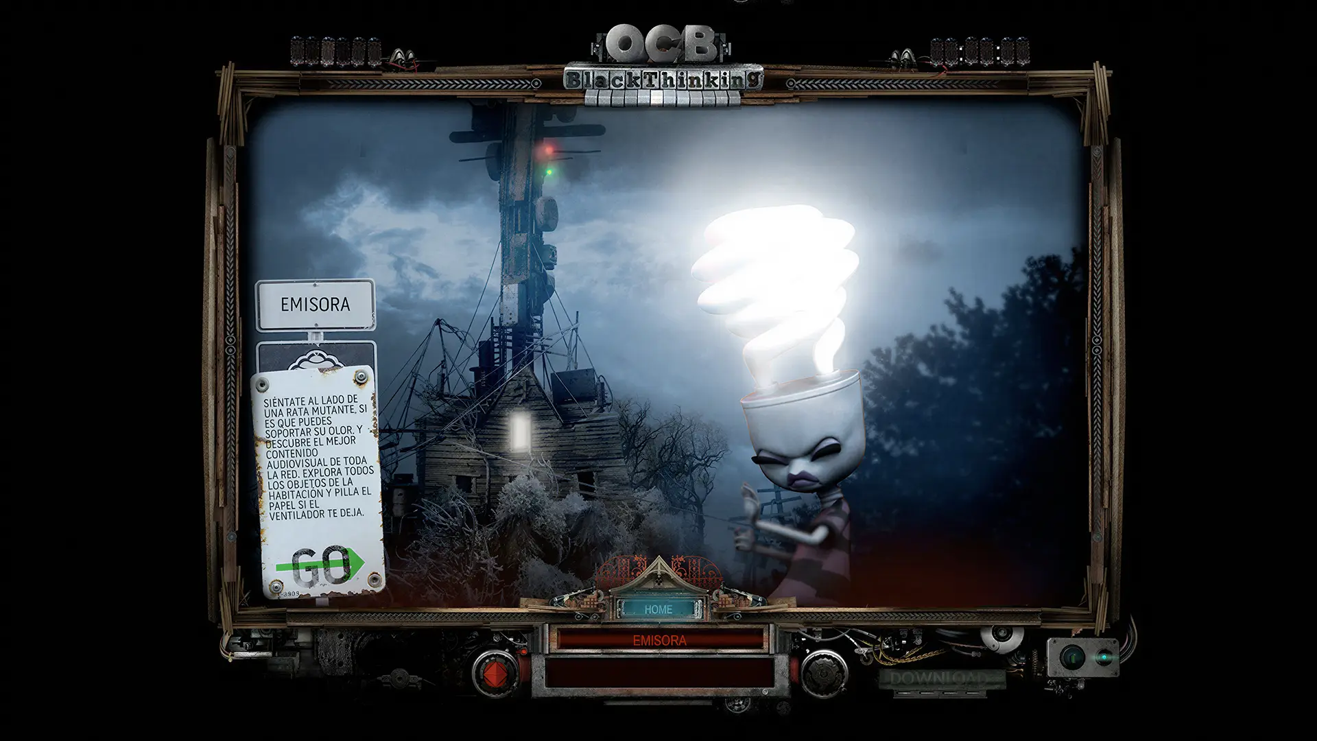 Web para OCB Blackthinking, 2010