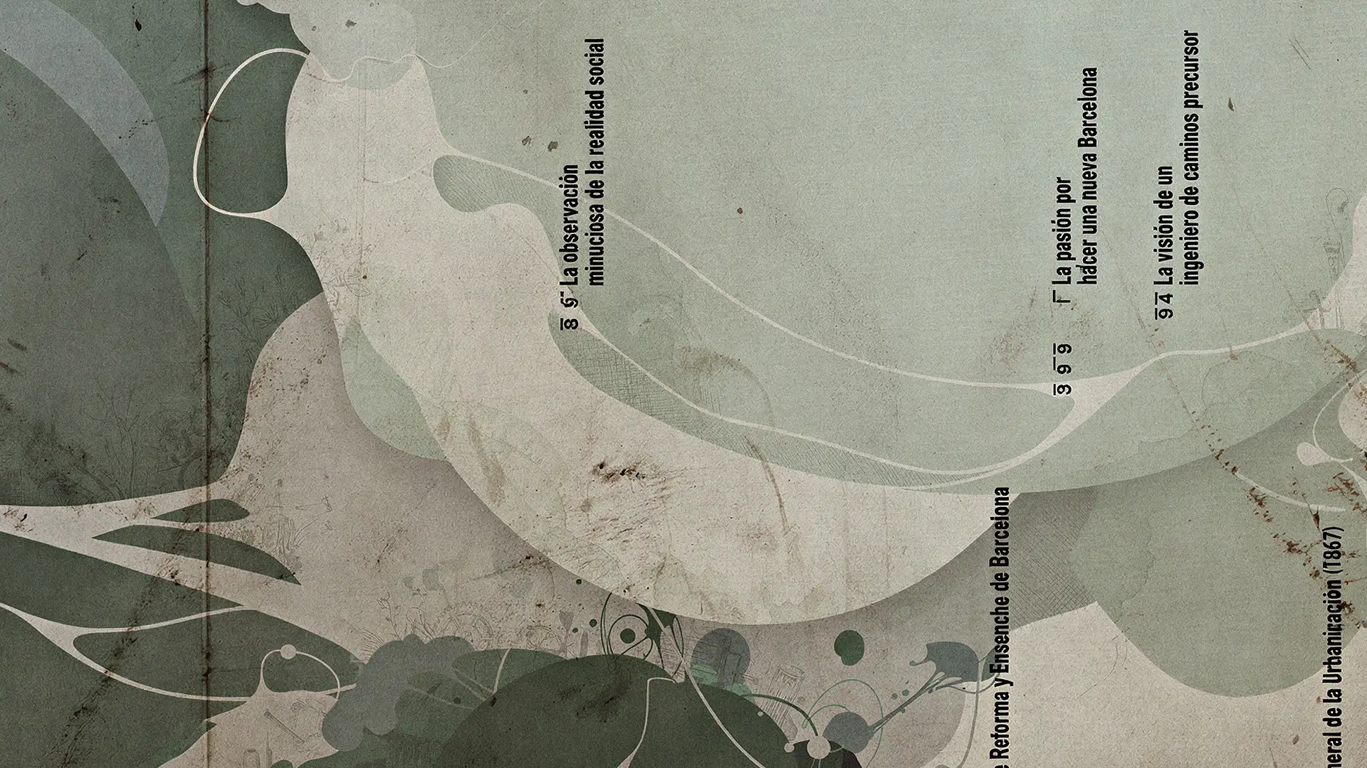 Instalación Ilustrada para Col·legi d’arquitectes de Catalunya Any Cerdà, 2009