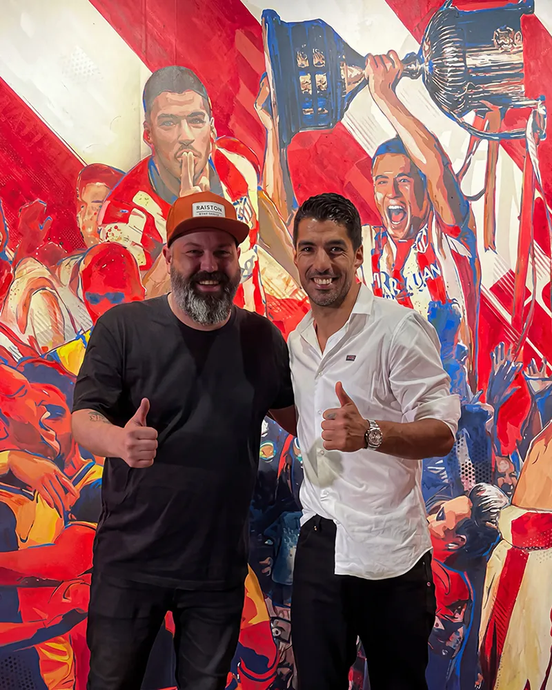 Experiencia Inmersiva y Pintura mural para el Atlético de Madrid Museo, 2019