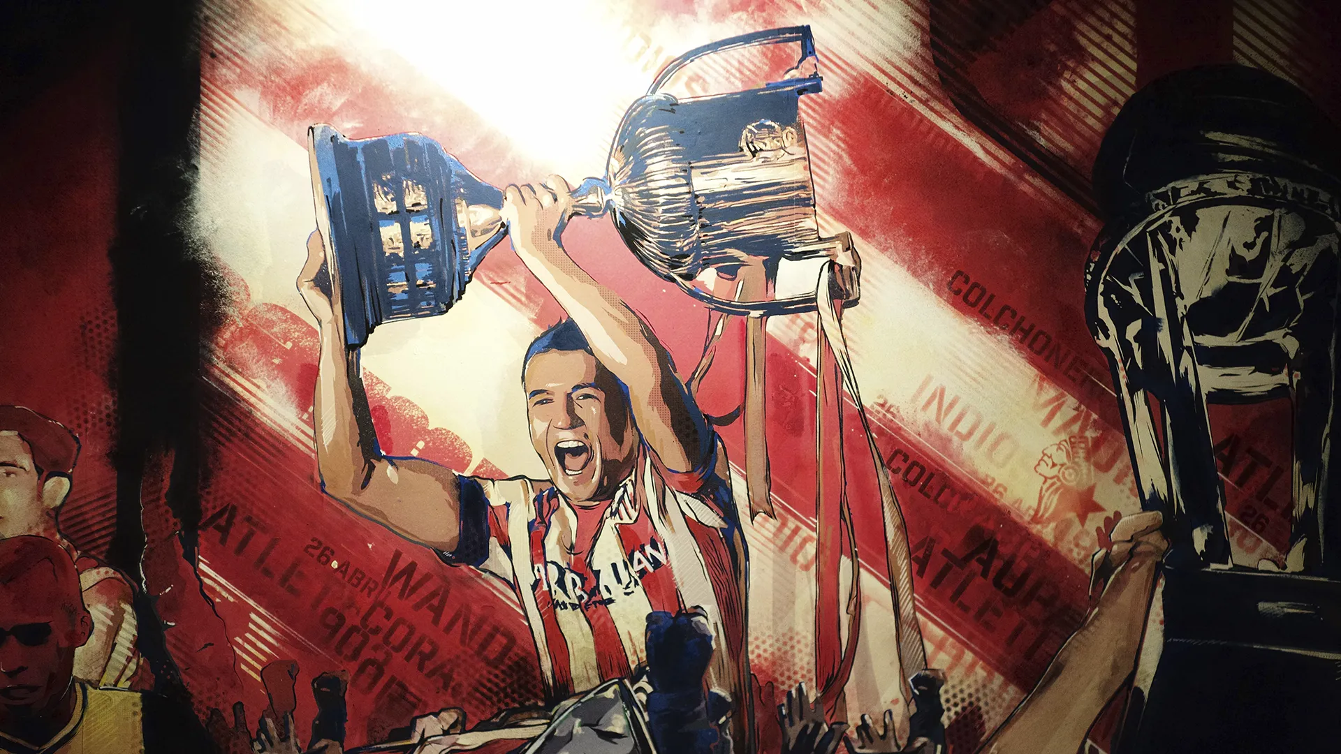 Experiencia Inmersiva y Pintura mural para el Atlético de Madrid Museo, 2019