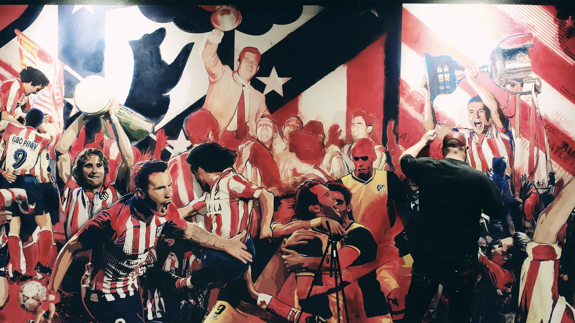Experiencia Inmersiva y Pintura mural para el Atlético de Madrid Museo, 2019